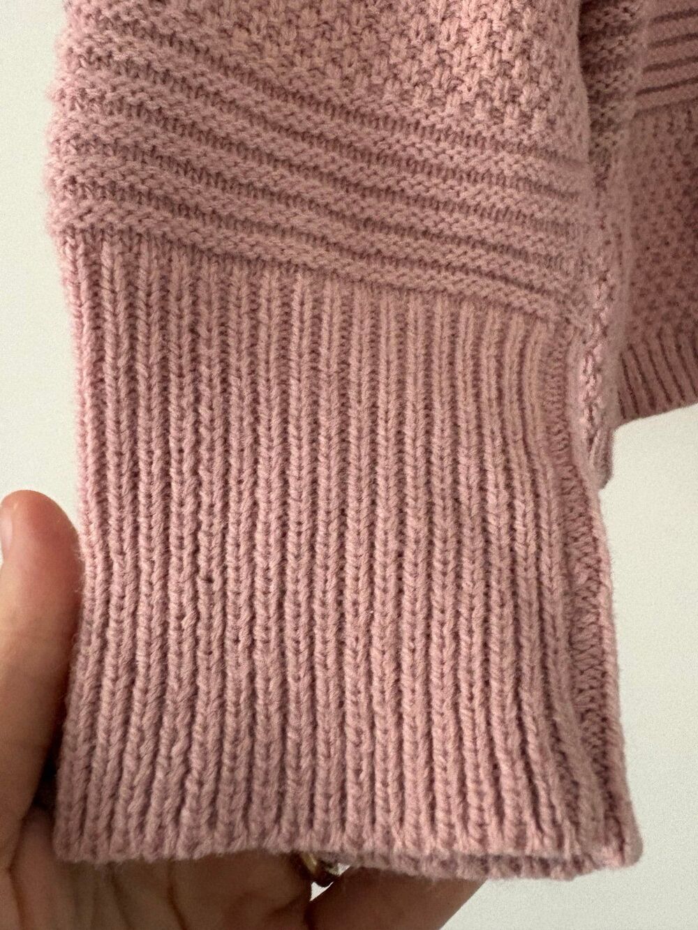 Slouchy Ruched Pink Cropped Sweater L M V Neck Coquette Fairy Full Circle Trends - Picture 4 of 8